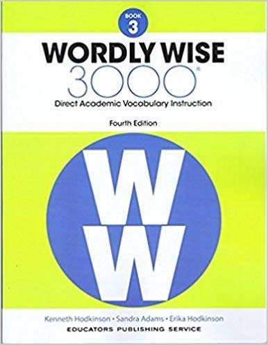 Book cover of Wordly Wise 3000 (Direct Academic Vocabulary Instruction #3)