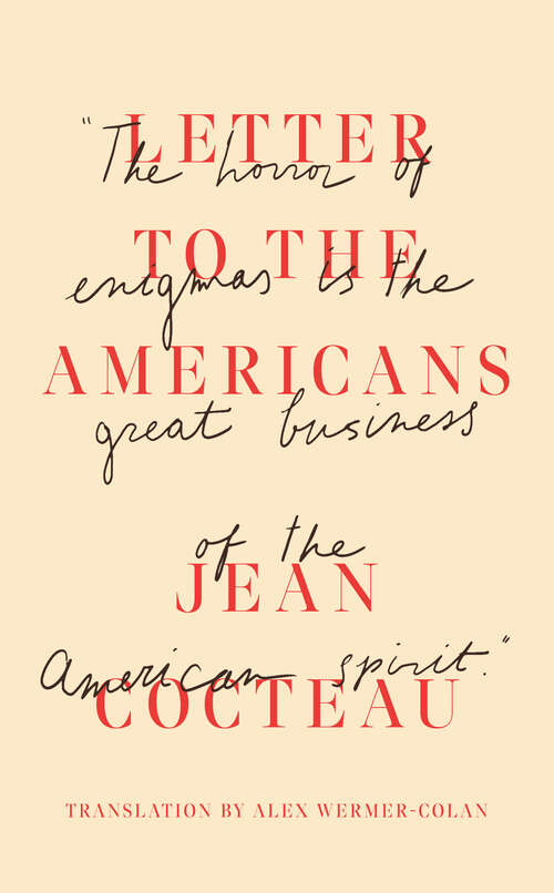 Book cover of Letter to the Americans