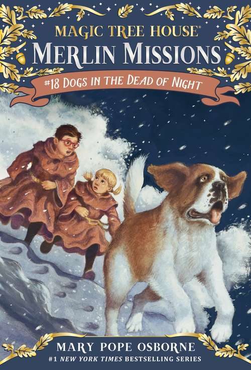 Book cover of Dogs in the Dead of Night (Magic Tree House Merlin Missions #18)