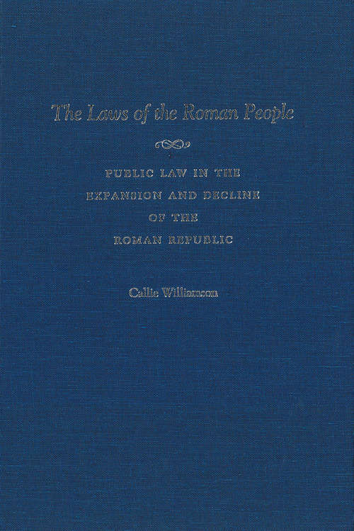 Book cover of The Laws of the Roman People