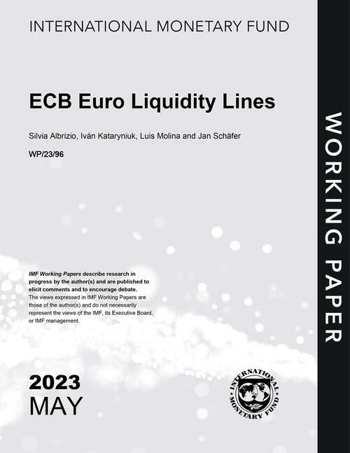 Book cover of ECB Euro Liquidity Lines
