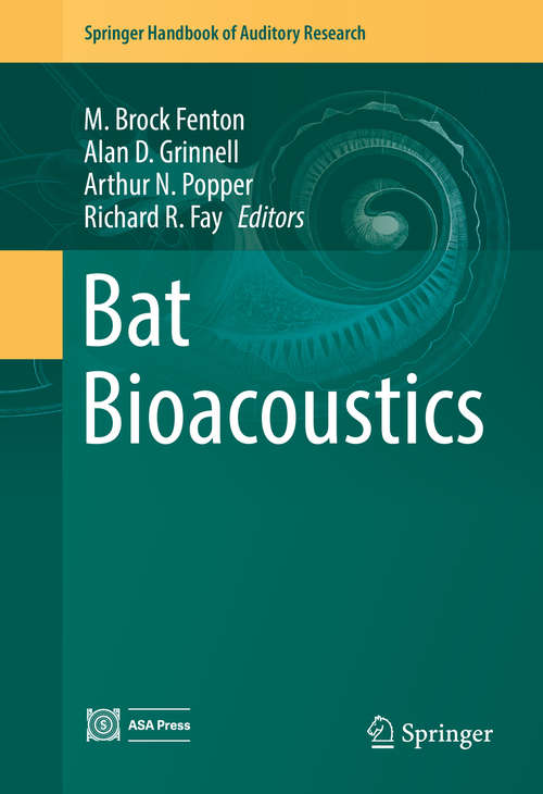 Book cover of Bat Bioacoustics