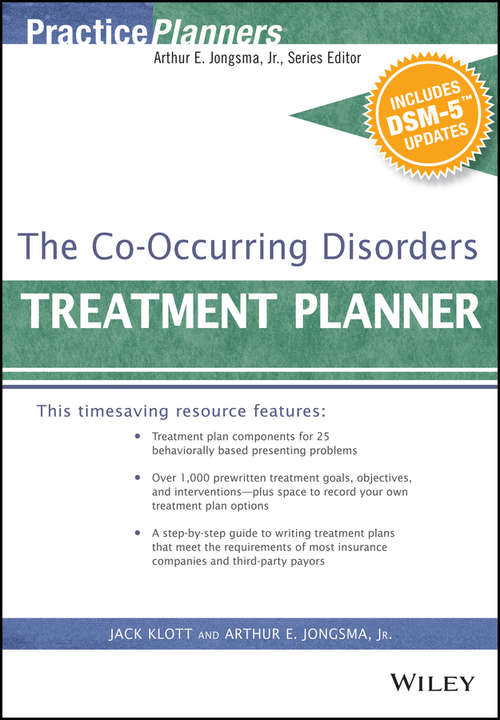 Book cover of The Co-occurring Disorders Treatment Planner, With Dsm-5 Updates