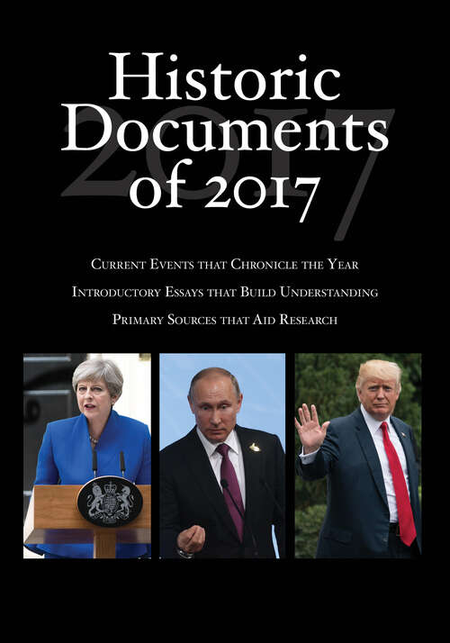 Book cover of Historic Documents of 2017