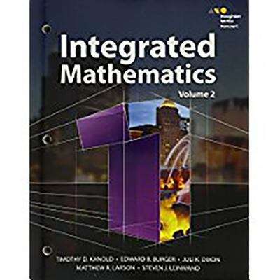 Book cover of Integrated Mathematics 1, Volume 2