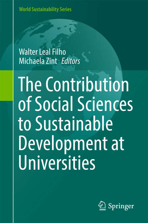 Book cover of The Contribution of Social Sciences to Sustainable Development at Universities