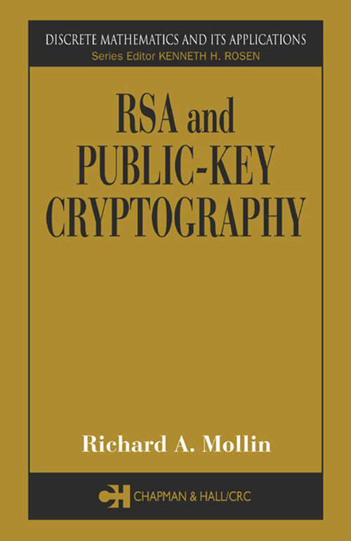Book cover of RSA and Public-Key Cryptography (1)