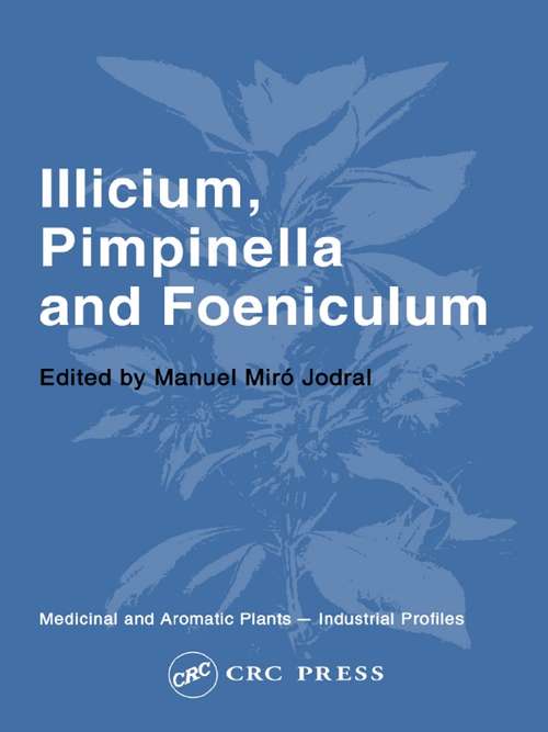 Book cover of Illicium, Pimpinella and Foeniculum