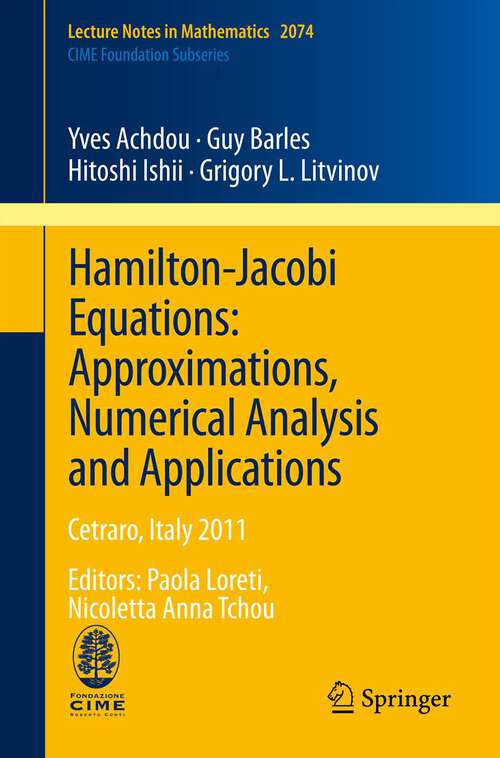 Hamilton-Jacobi Equations: Paola Loreti, Nicoletta Anna Tchou