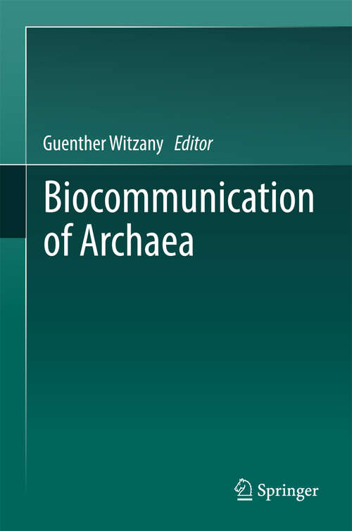 Book cover of Biocommunication of Archaea