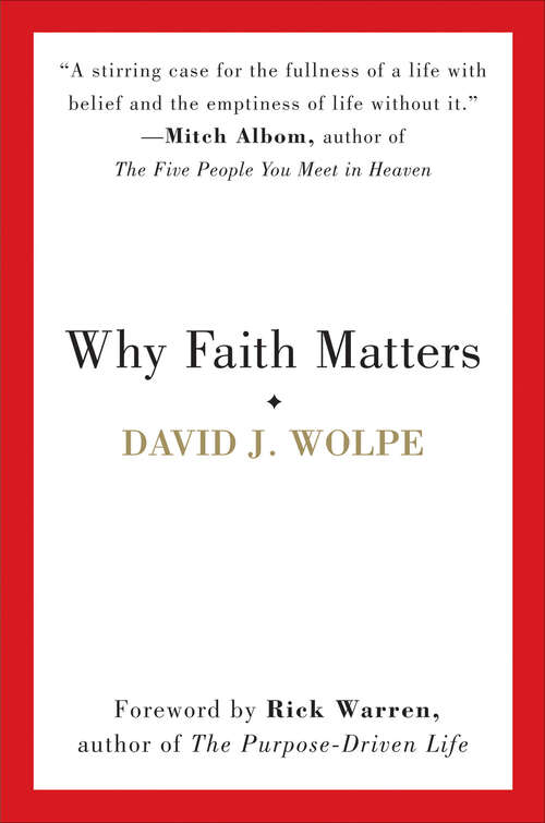 Book cover of Why Faith Matters