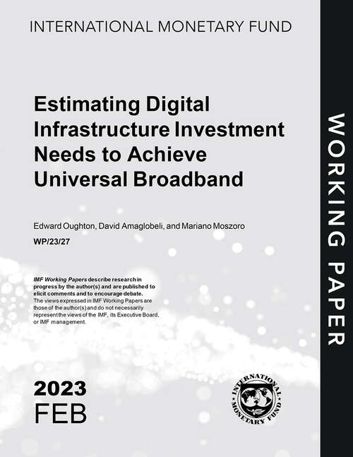 Book cover of Estimating Digital Infrastructure Investment Needs to Achieve Universal Broadband
