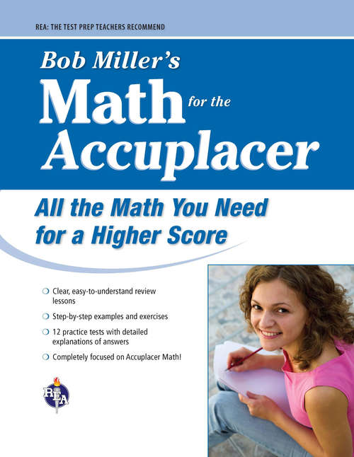 Book cover of ACCUPLACER®: Bob Miller's Math Prep