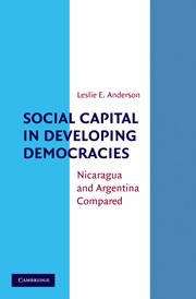 Book cover of Social Capital in Developing Democracies