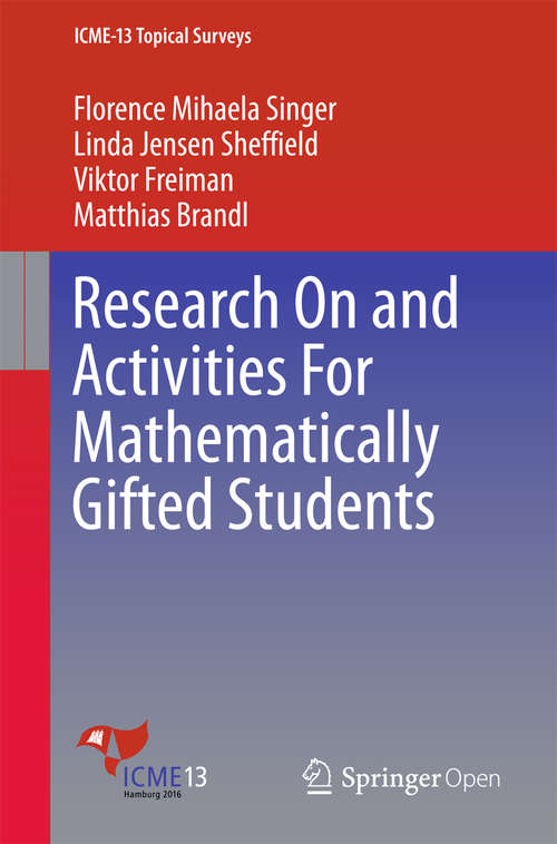Book cover of Research On and Activities For Mathematically Gifted Students