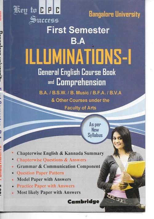 Book cover of Illuminations-I General English Course Book & Comprehension For B.A. Sem-I - Bangalore University