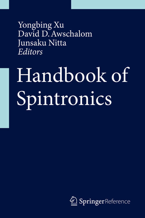 Book cover of Handbook of Spintronics