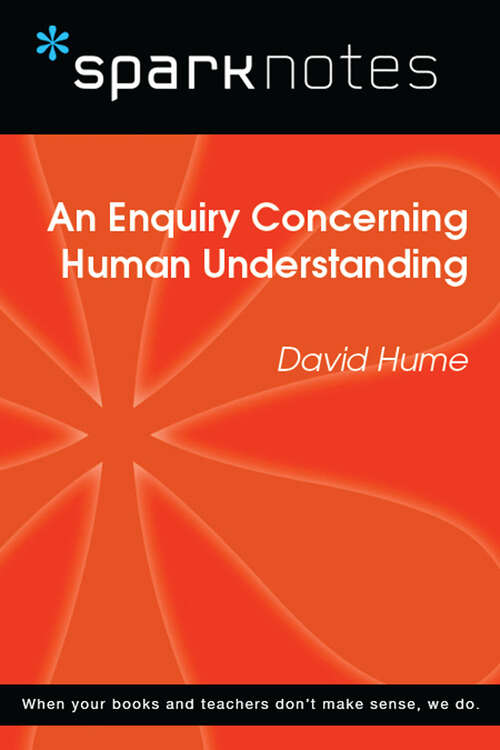 Book cover of An Enquiry Concerning Human Understanding (SparkNotes Philosophy Guide)