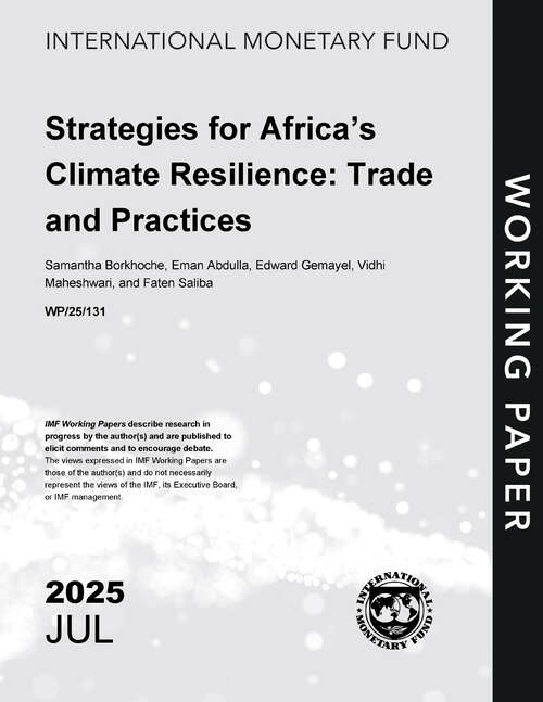 Book cover of Strategies for Africa's Climate Resilience: Trade and Practices