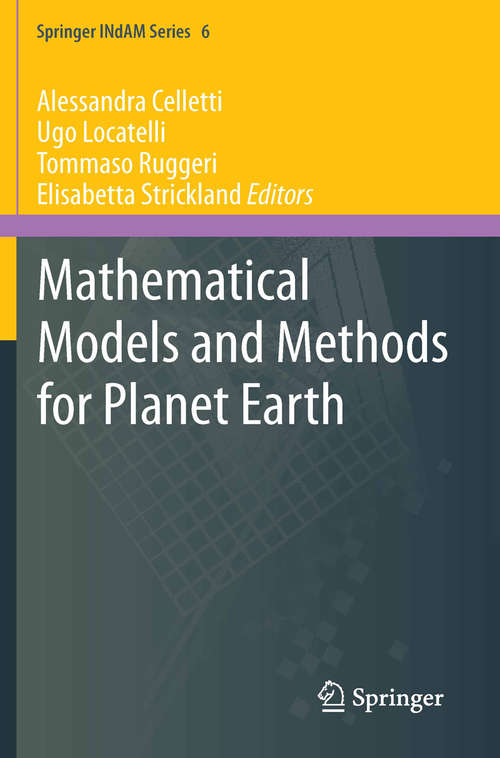 Book cover of Mathematical Models and Methods for Planet Earth