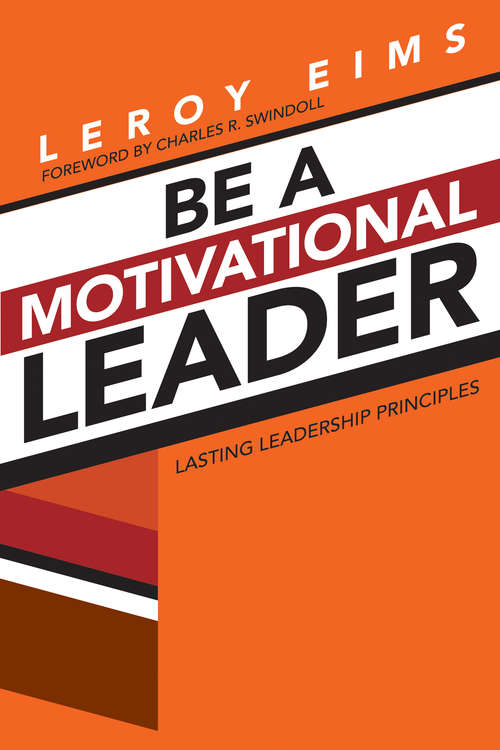Book cover of Be a Motivational Leader