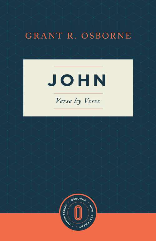 Book cover of John Verse by Verse (Osborne New Testament Commentaries)