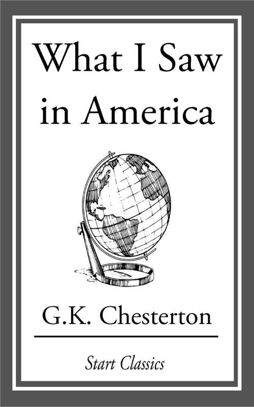 Book cover of What I Saw in America