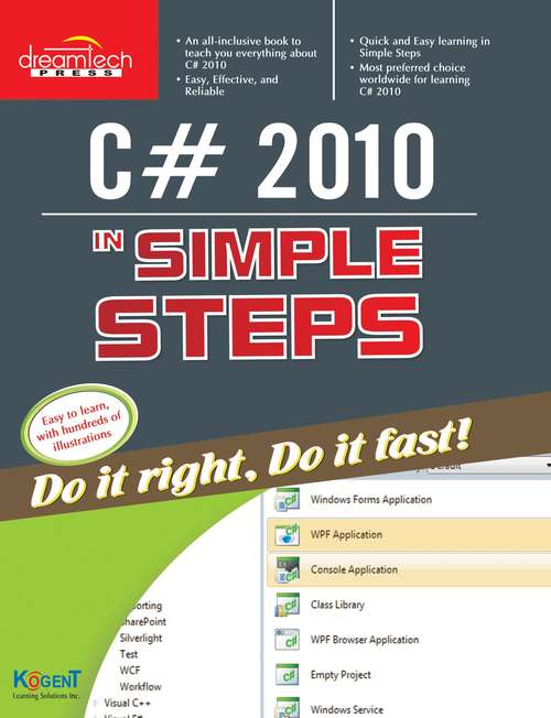 Book cover of C# 2010 In Simple Steps
