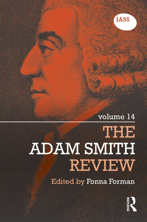 Book cover of The Adam Smith Review: Volume 14 (1) (The Adam Smith Review)