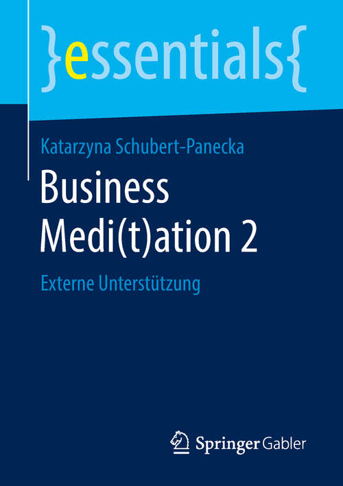 Book cover of Business Medi: Externe Unterstützung (essentials)