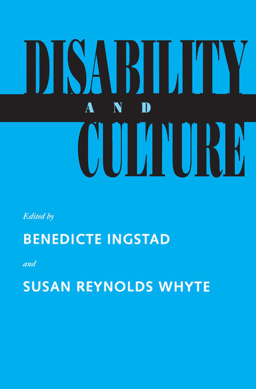 Book cover of Disability and Culture