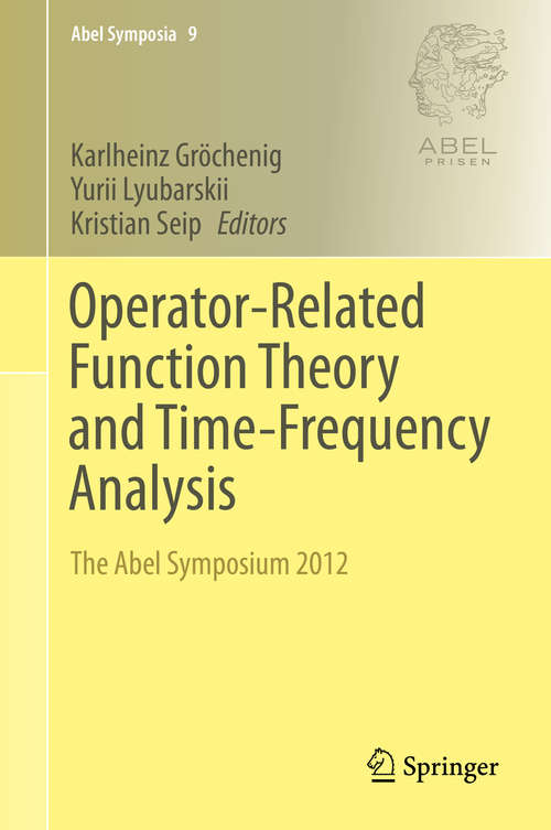 Book cover of Operator-Related Function Theory and Time-Frequency Analysis