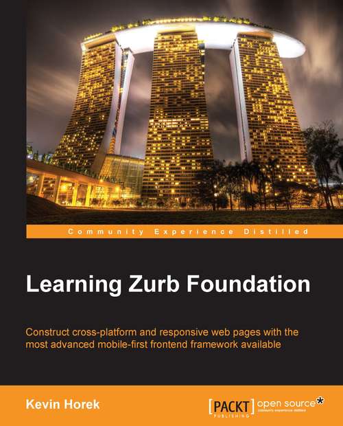 Book cover of Learning Zurb Foundation