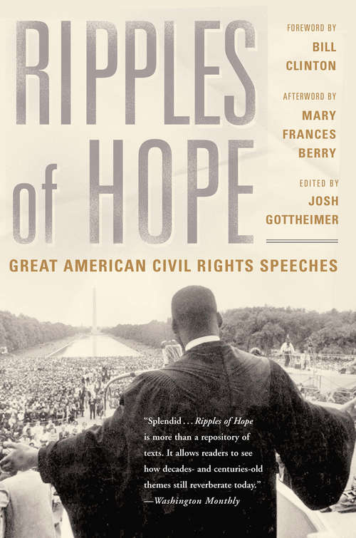 Book cover of Ripples of Hope: Great American Civil Rights Speeches