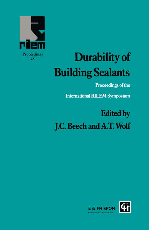 Durability of Building Sealants: 4th Volume