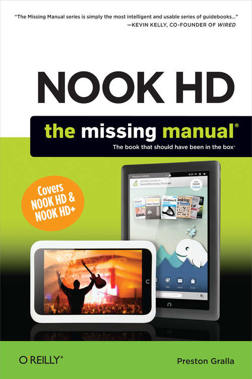 Book cover of NOOK HD: The Missing Manual