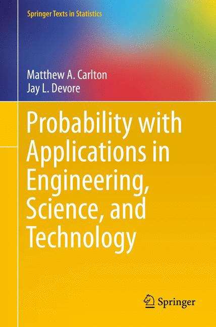 Book cover of Probability with Applications in Engineering, Science, and Technology
