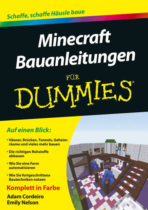 Book cover of Minecraft Bauanleitungen für Dummies (Für Dummies)