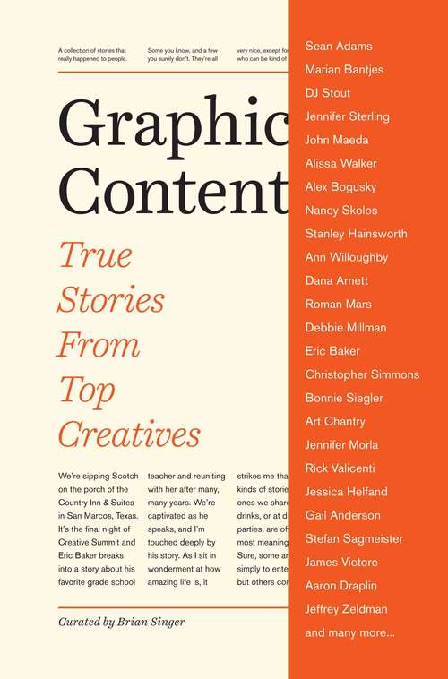 Book cover of Graphic Content: True Stories from Top Creatives