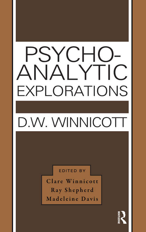 Book cover of Psycho-Analytic Explorations
