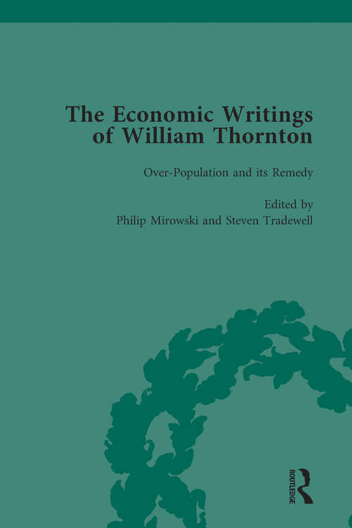 Book cover of The Economic Writings of William Thornton Vol 2