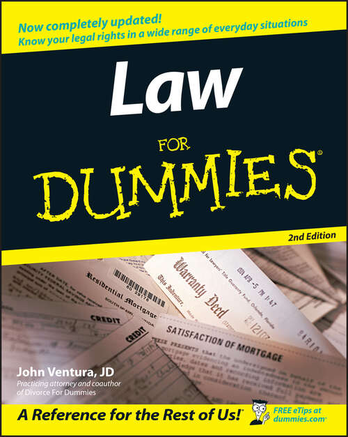 Book cover of Law For Dummies, 2nd Edition