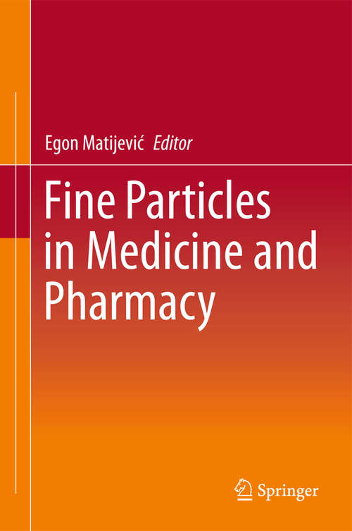 Book cover of Fine Particles in Medicine and Pharmacy