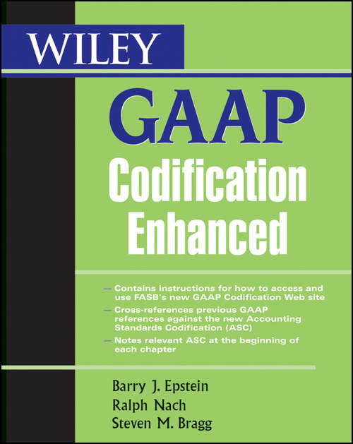 Book cover of Wiley GAAP Codification Enhanced