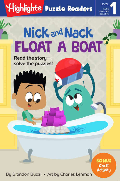 Book cover of Nick and Nack Float a Boat (Highlights Puzzle Readers)