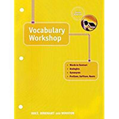 Book cover of Holt Elements Of Language: Vocabulary Workshop, Fifth Course