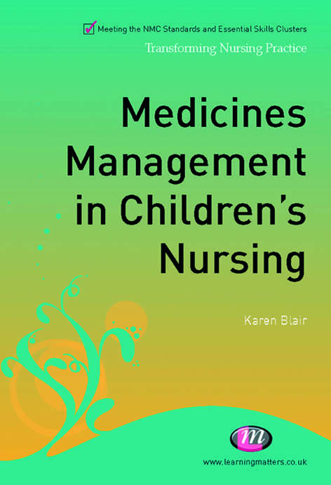 Book cover of Medicines Management in Children's Nursing