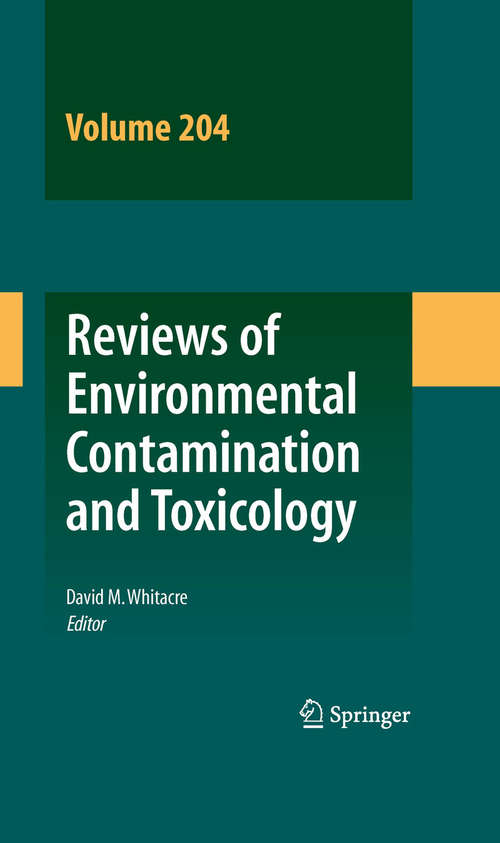 Book cover of Reviews of Environmental Contamination and Toxicology 204