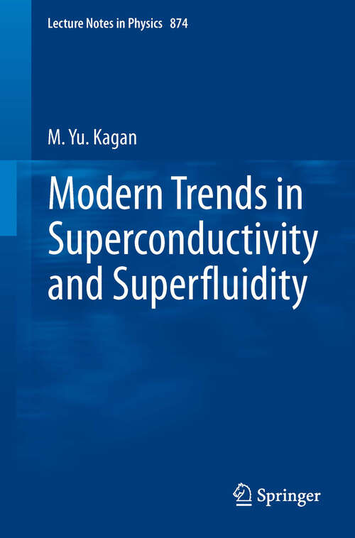 Book cover of Modern trends in Superconductivity and Superfluidity