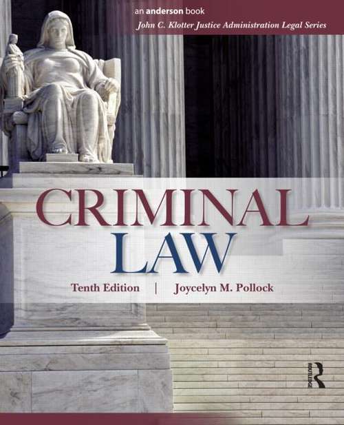 Book cover of Criminal Law (Tenth Edition)